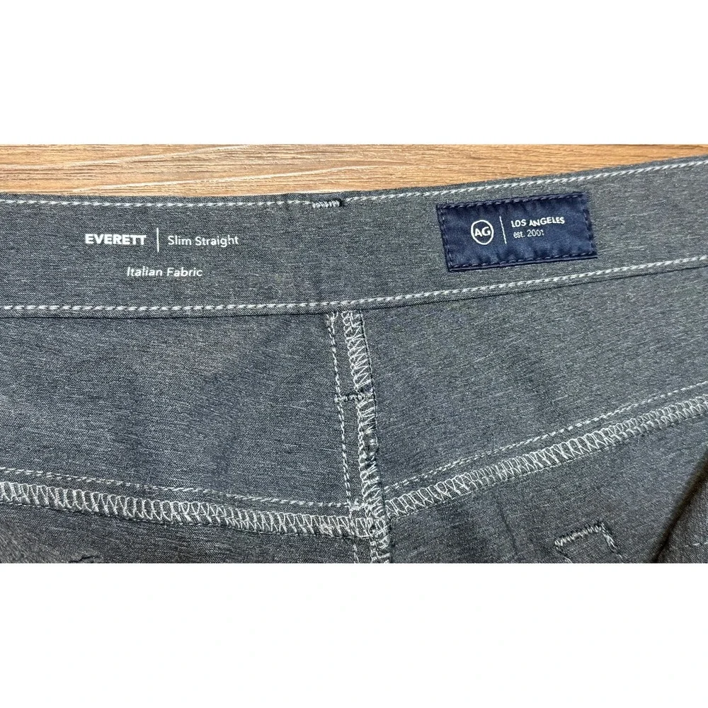 AG Adriano Goldschmied Everett Slim Straight Chino Pants Blue Teal Sz 38x34
